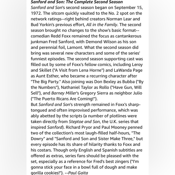 Sanford and Son 🆕 DVD complete series, years 1-6, factory sealed - Picture 4 of 8